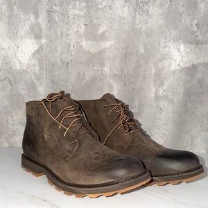 Sorel madson chukka waterproof Men's Brown Leather Boots sz 9.5